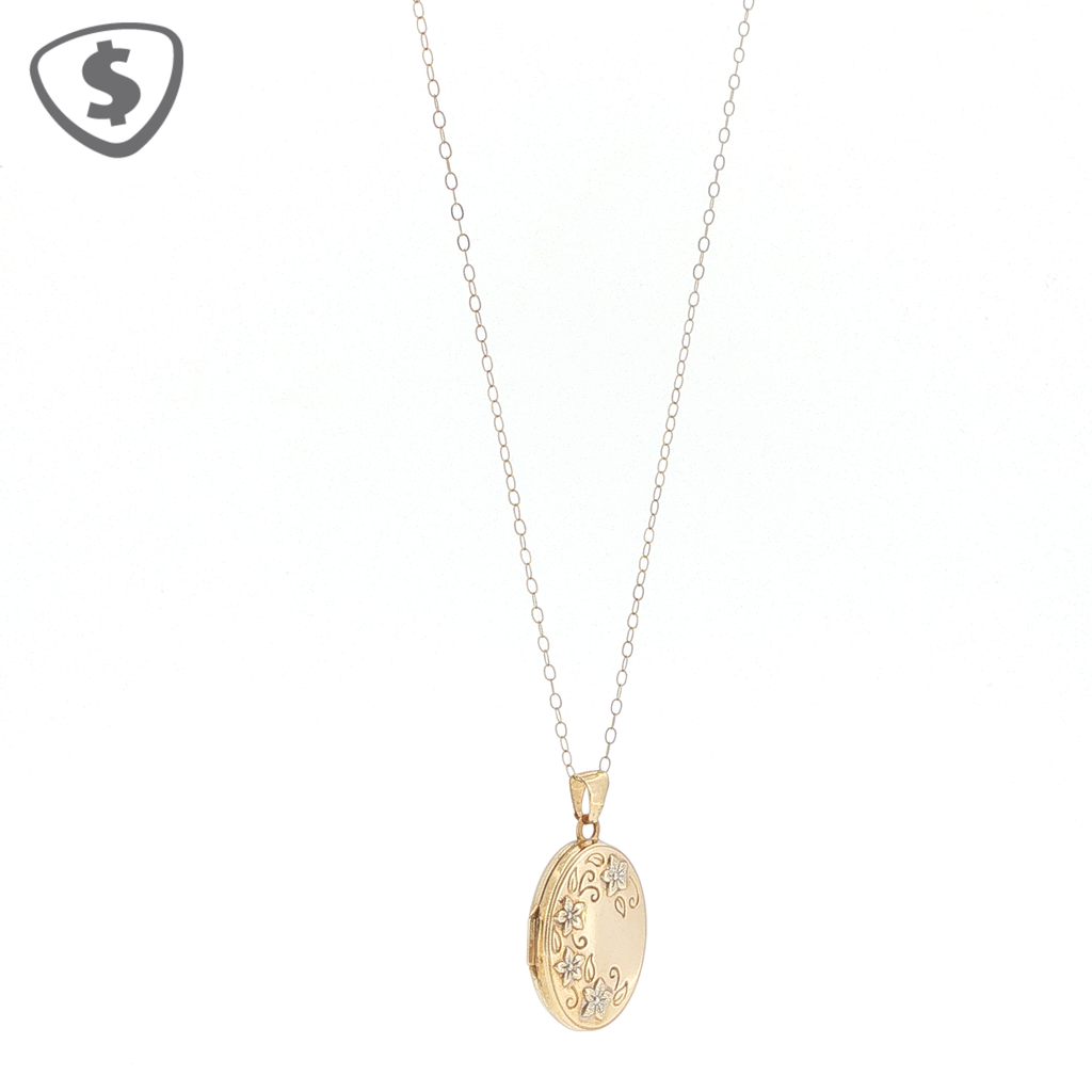 9ct Yellow Gold Locket Necklace