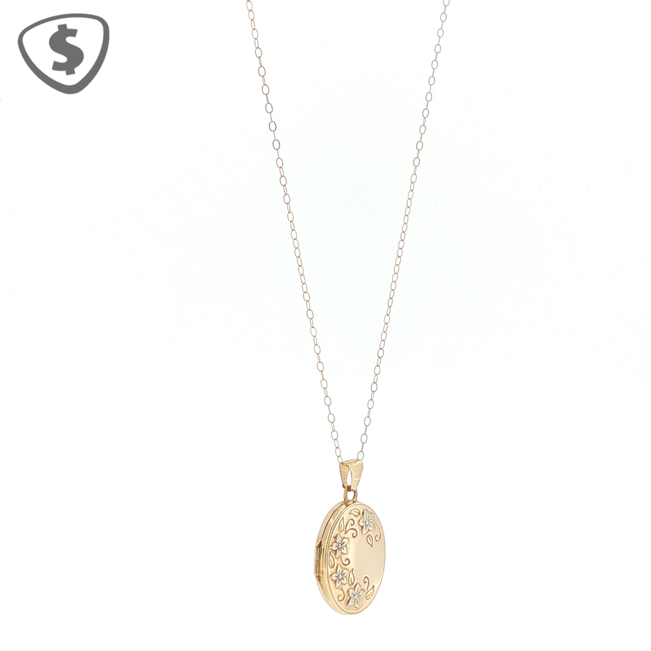 9ct Yellow Gold Locket Necklace