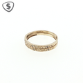 9ct Yellow Gold Diamond Ring Band Set