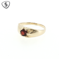 9ct Yellow Gold Ruby Signet Ring