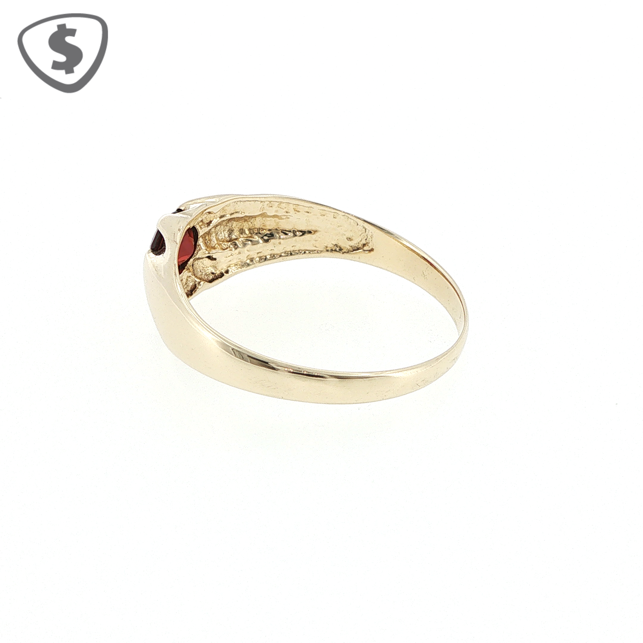 9ct Yellow Gold Ruby Signet Ring