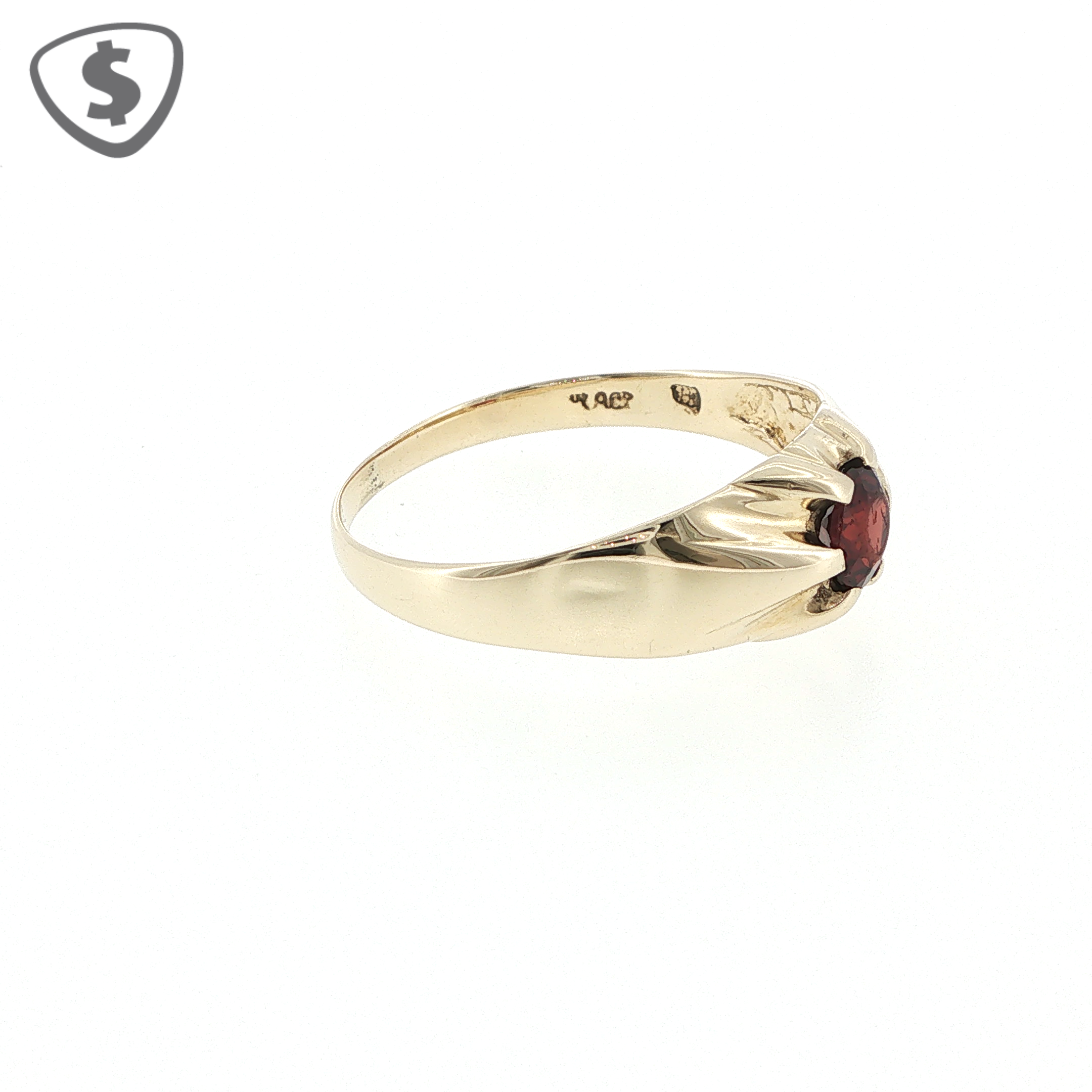9ct Yellow Gold Ruby Signet Ring