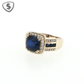 9ct Yellow Gold Halo Dress Ring