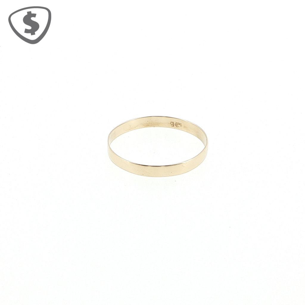 Classic 9ct Yellow Gold Flat Profile Band Ring