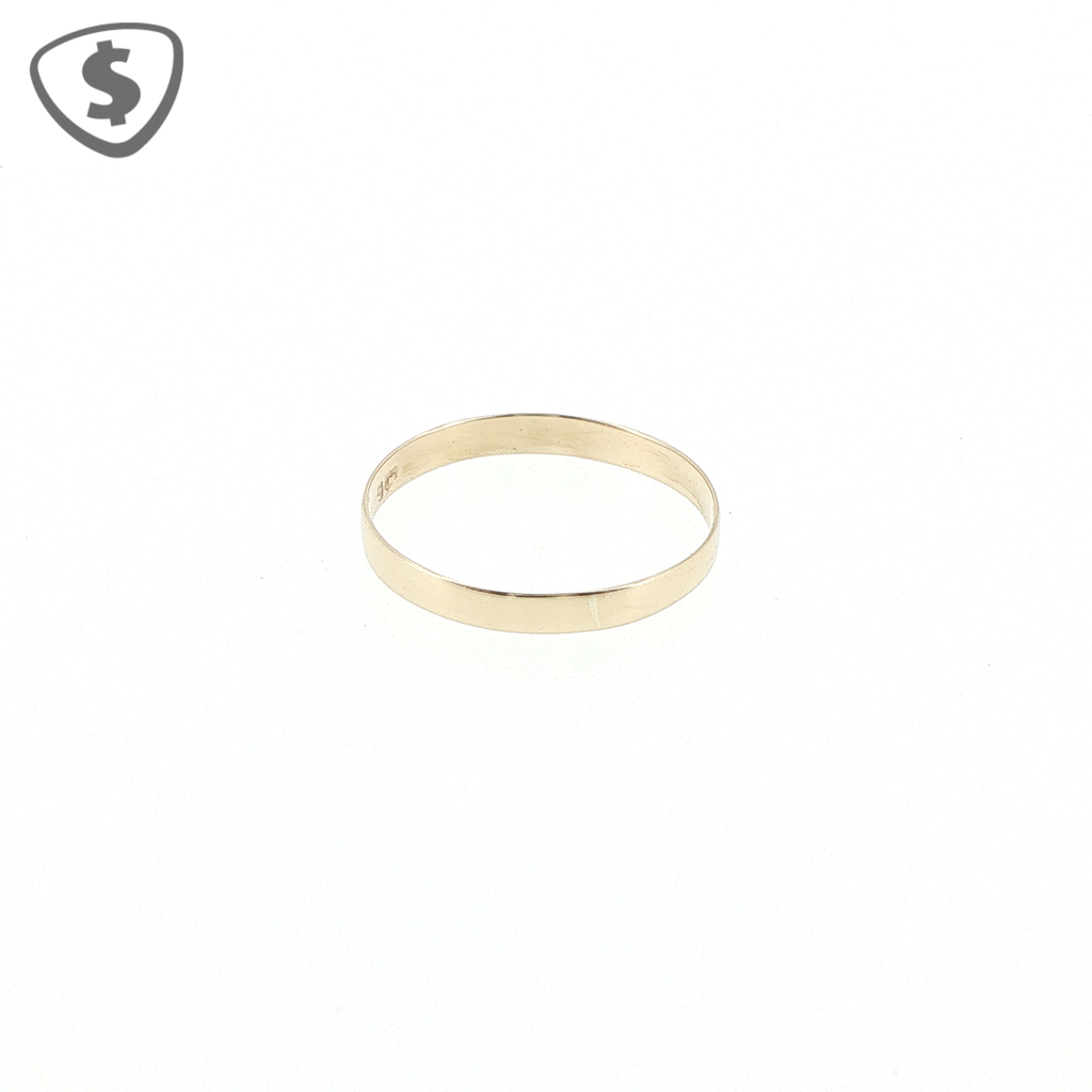 Classic 9ct Yellow Gold Flat Profile Band Ring