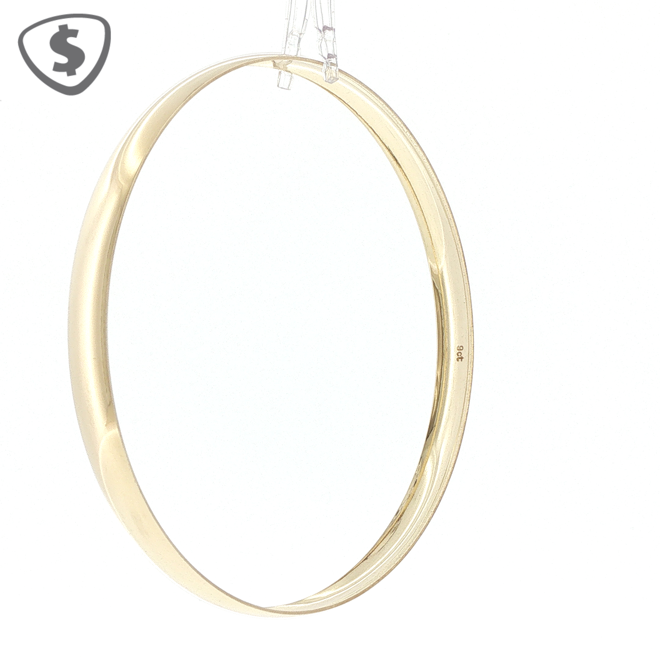 9ct Yellow Gold 6mm Slip on Bangle
