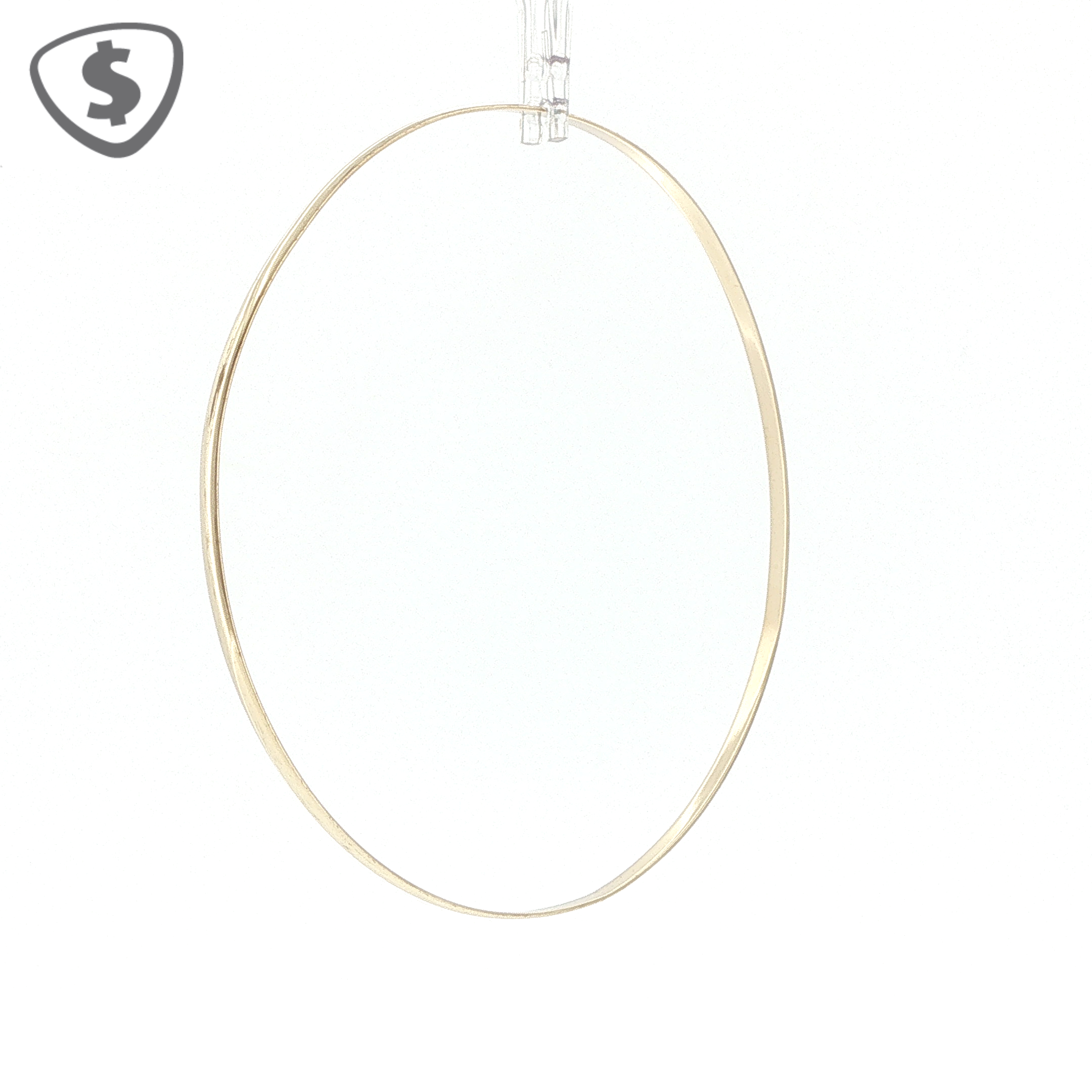 9ct Yellow Gold 2mm Slip On Bangle