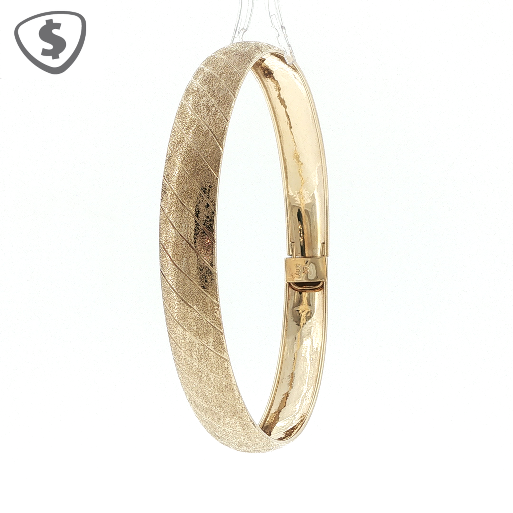9ct Yellow Gold 9mm Bangle
