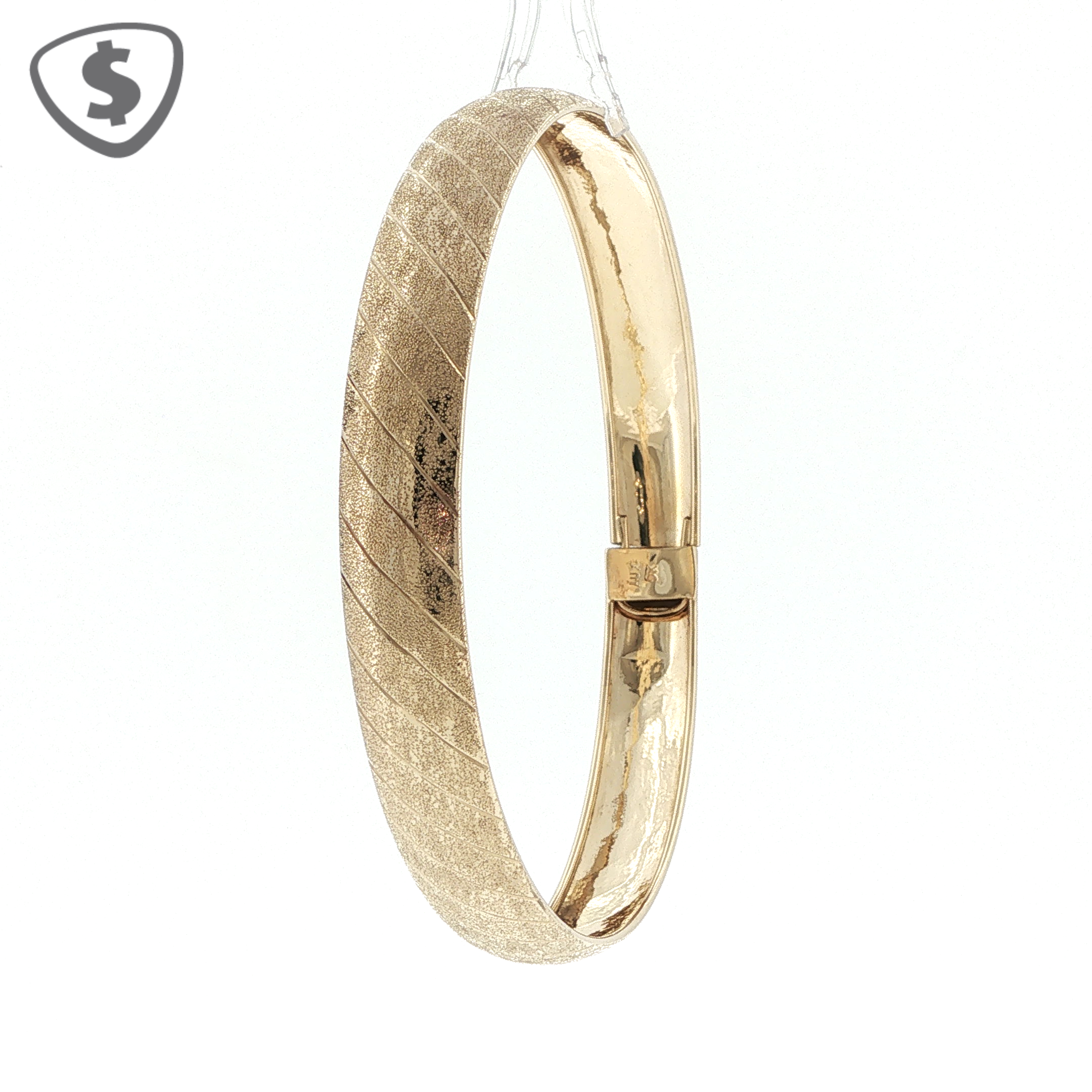 9ct Yellow Gold 9mm Bangle