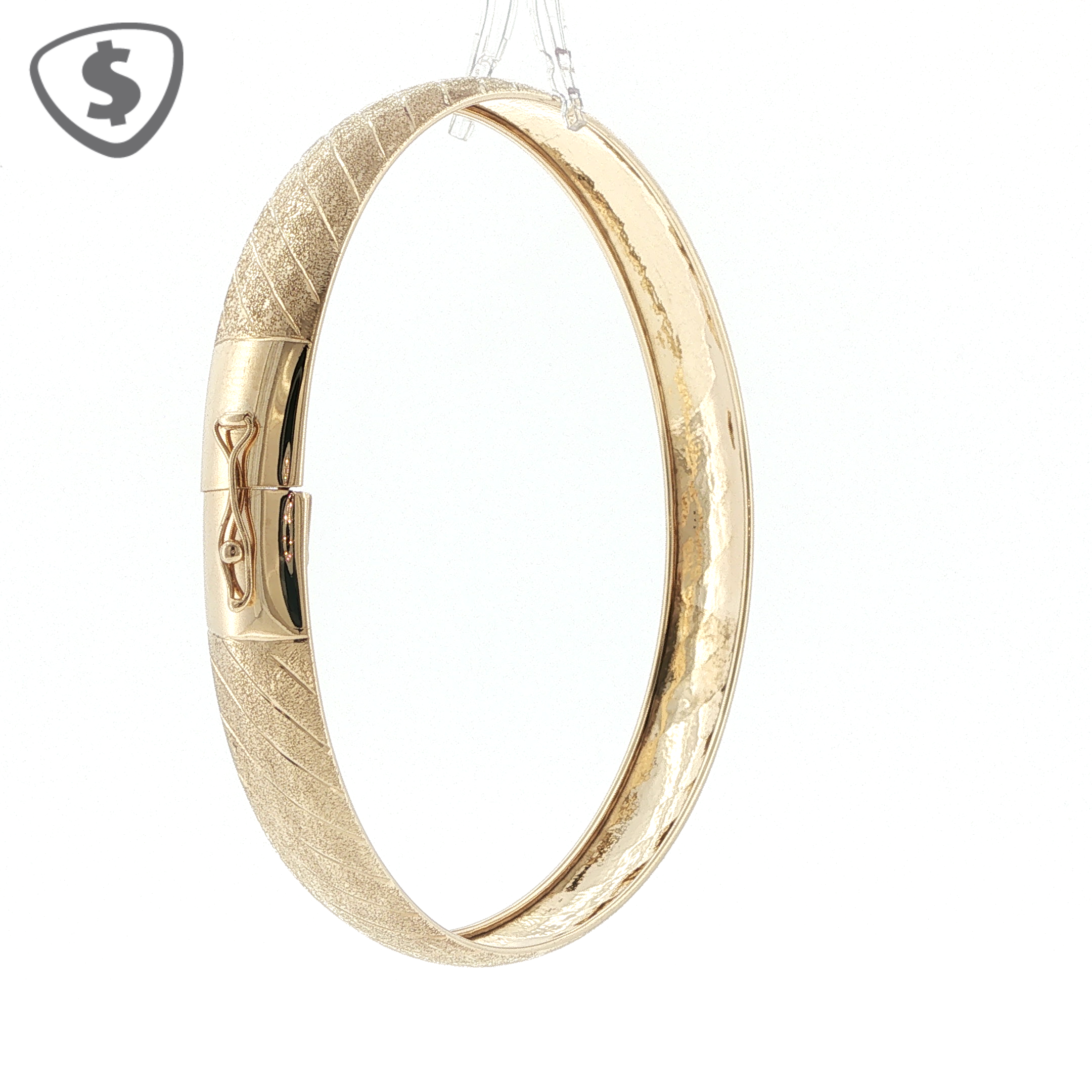 9ct Yellow Gold 9mm Bangle