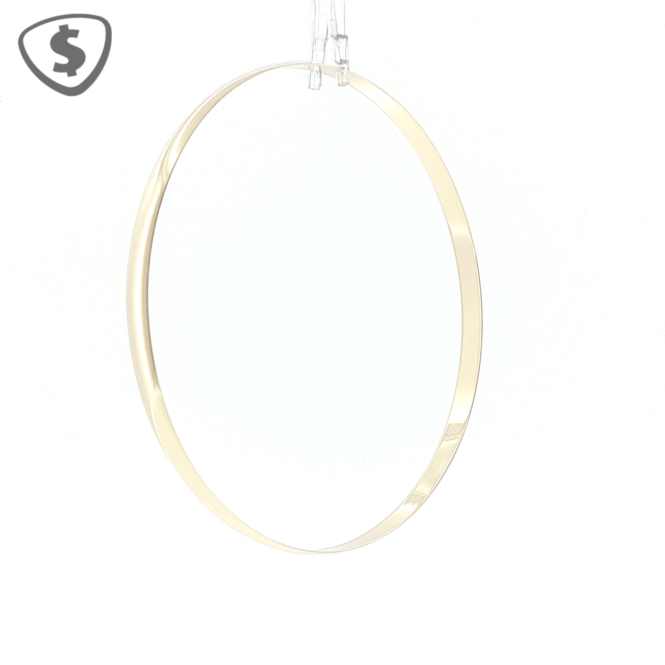 9ct Yellow Gold 4mm Slip On Bangle