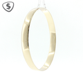 9ct Yellow Gold 8mm Solid Bangle