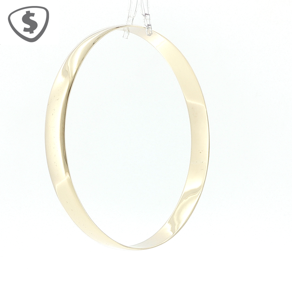 9ct Yellow Gold 8mm Solid Bangle