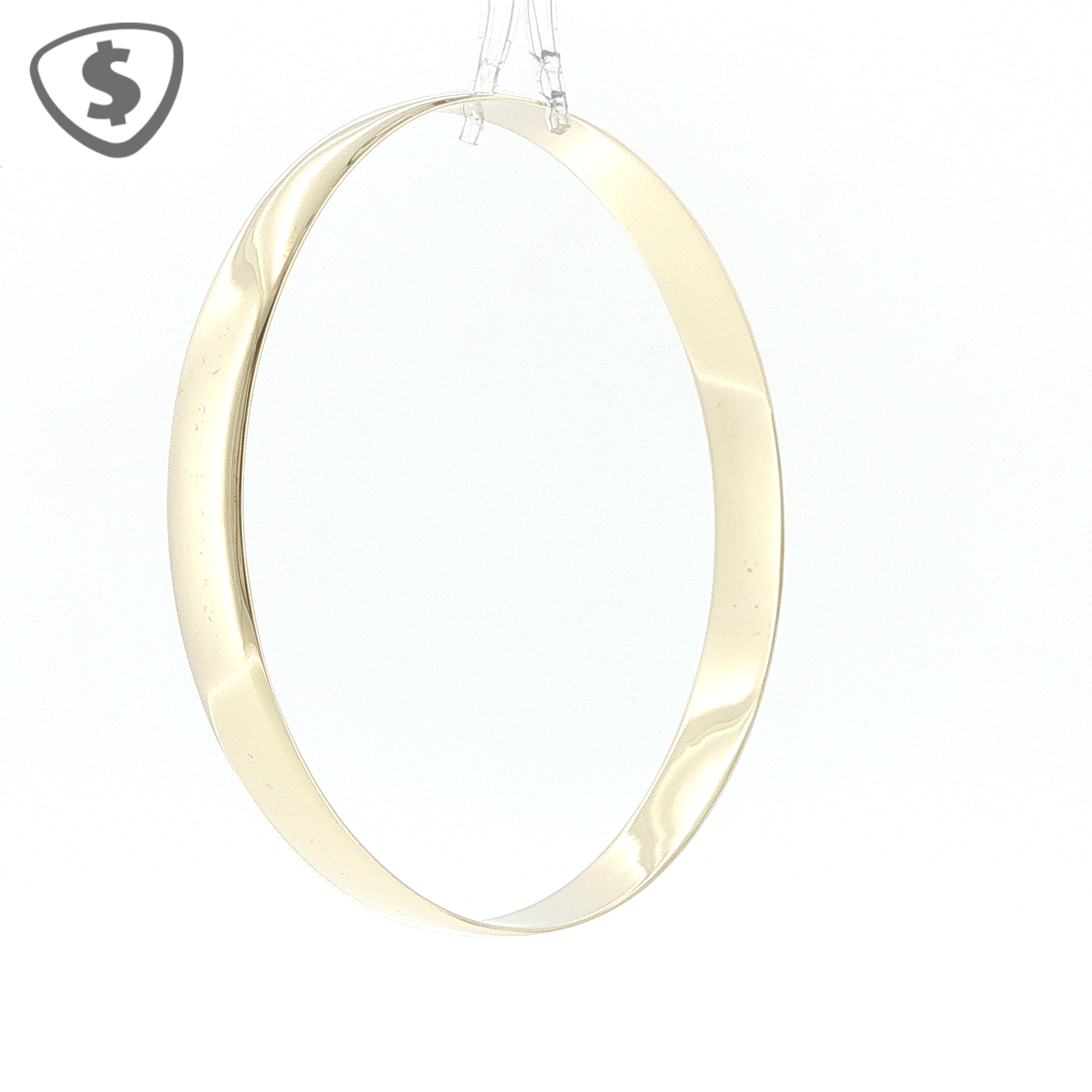 9ct Yellow Gold 8mm Solid Bangle