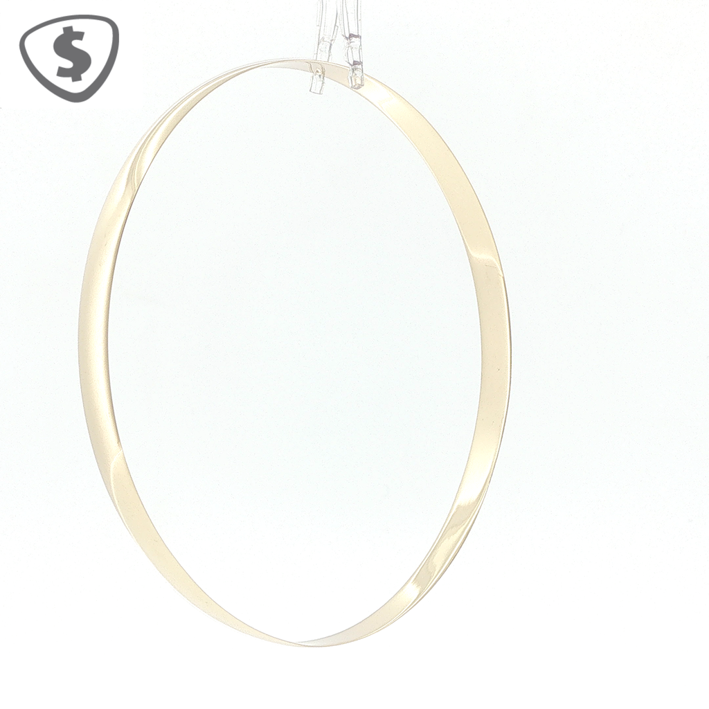 9ct Yellow Gold 6mm Slip On Bangle