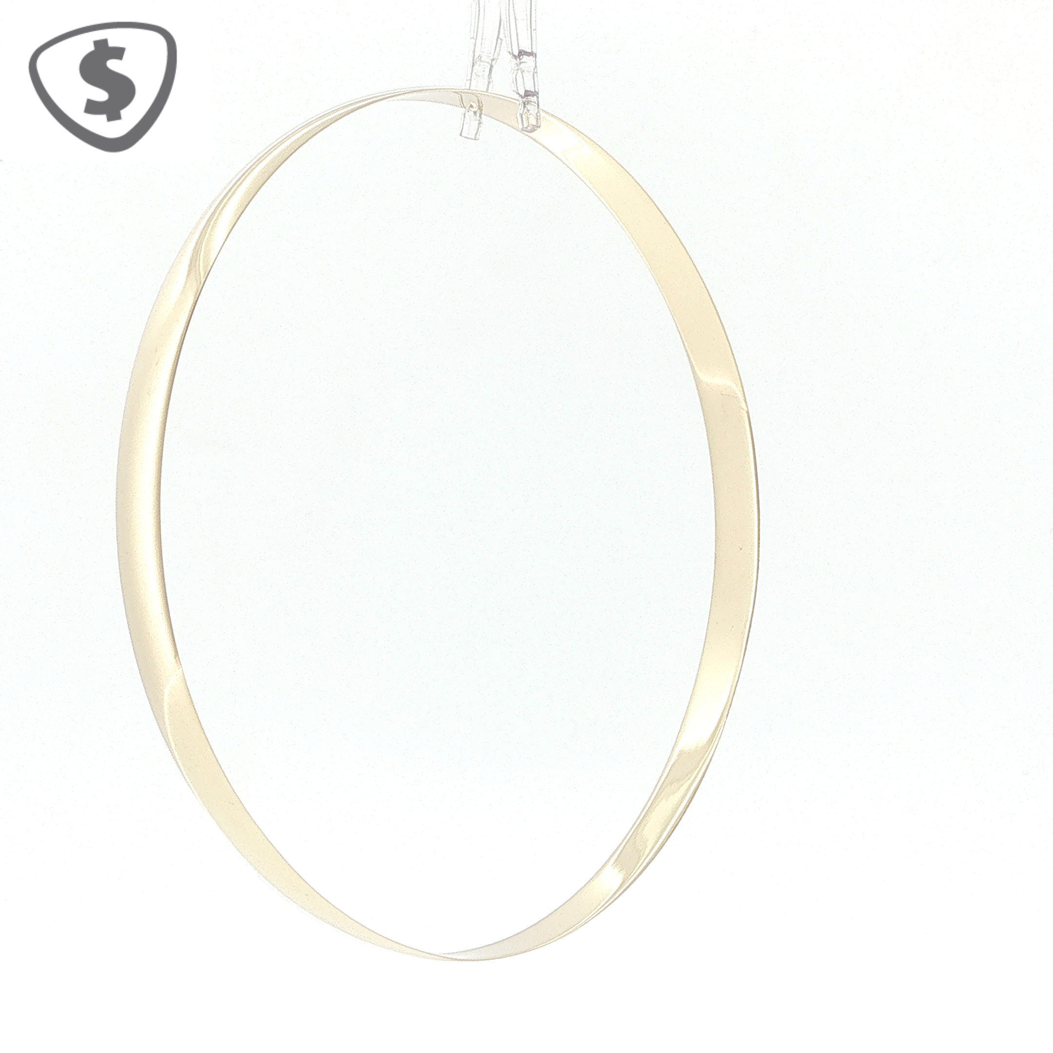 9ct Yellow Gold 6mm Slip On Bangle