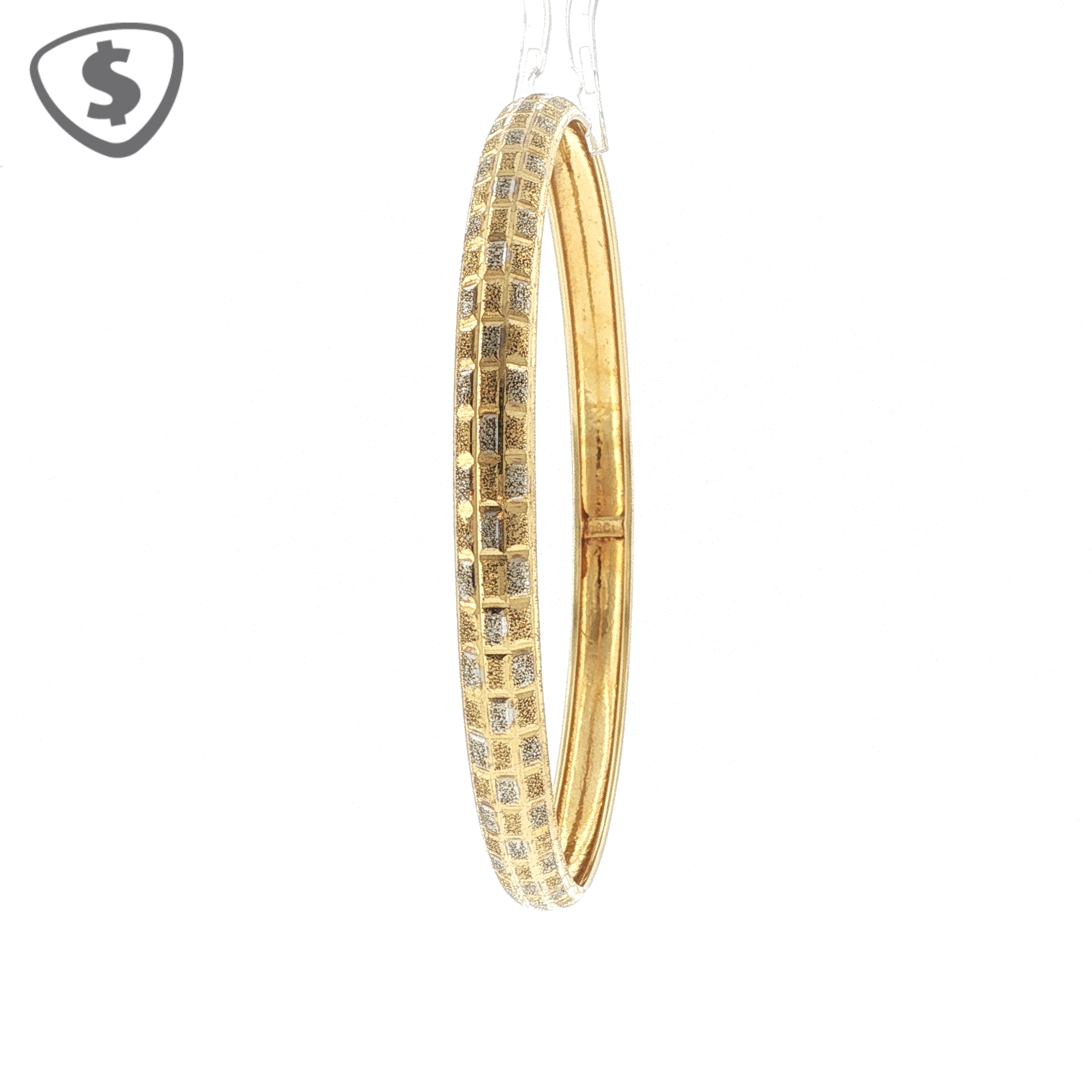 18ct Yellow Gold Amritsari Bangle