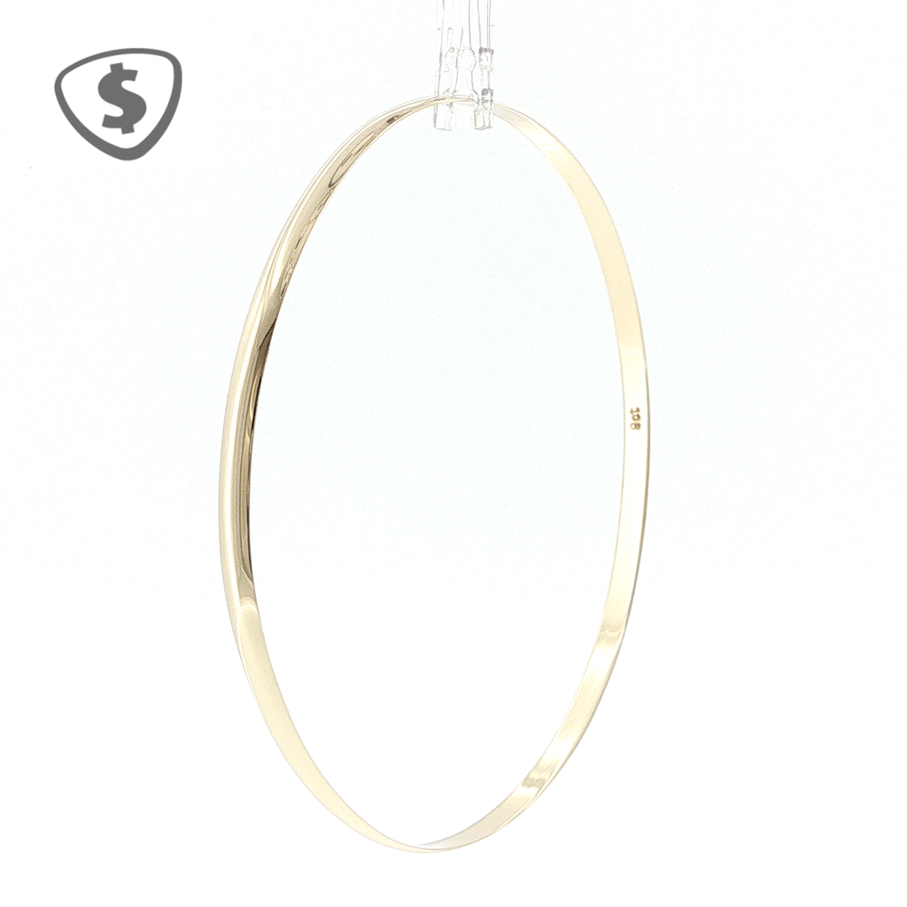 9ct Yellow Gold Classic 3mm Thin Bangle