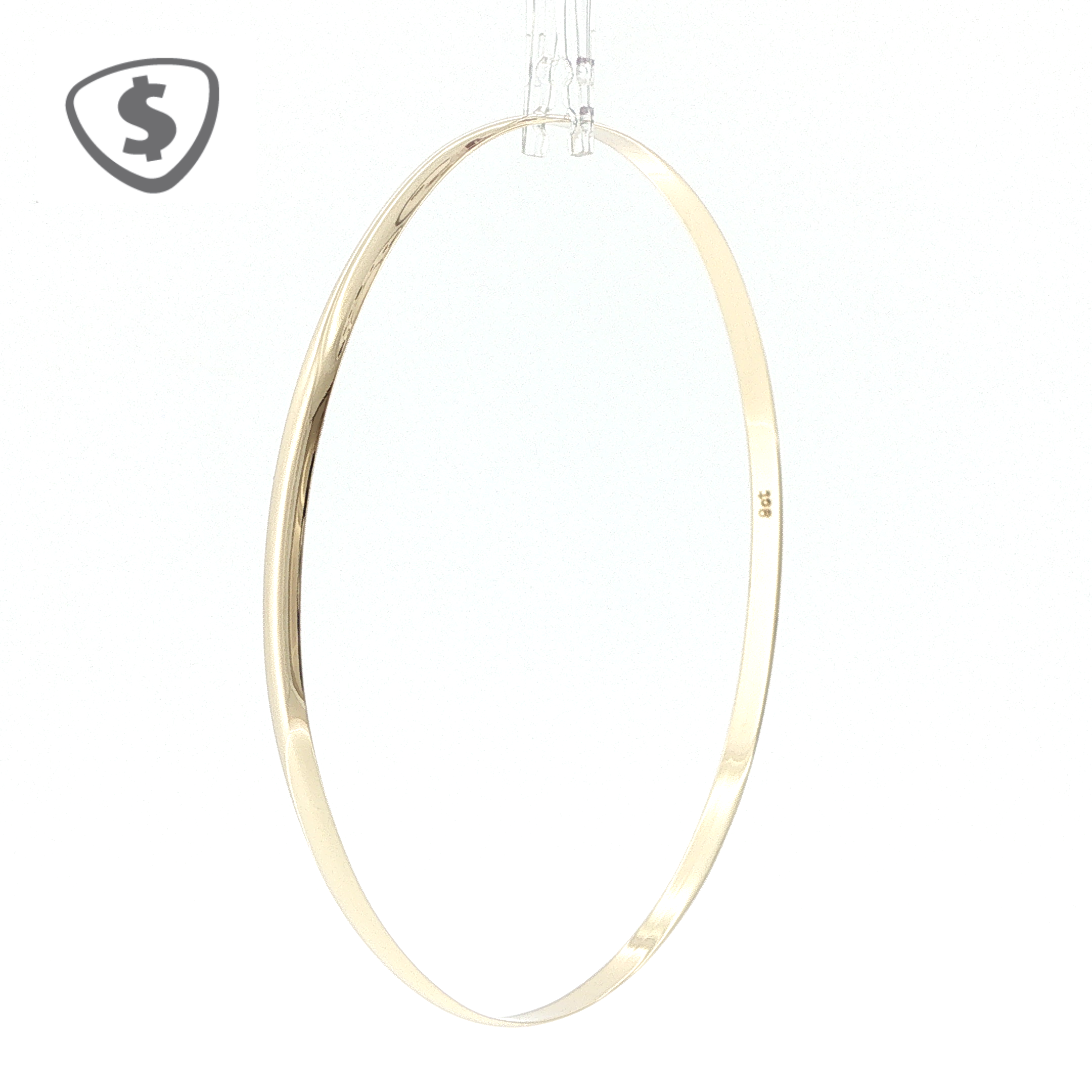 9ct Yellow Gold Classic 3mm Thin Bangle