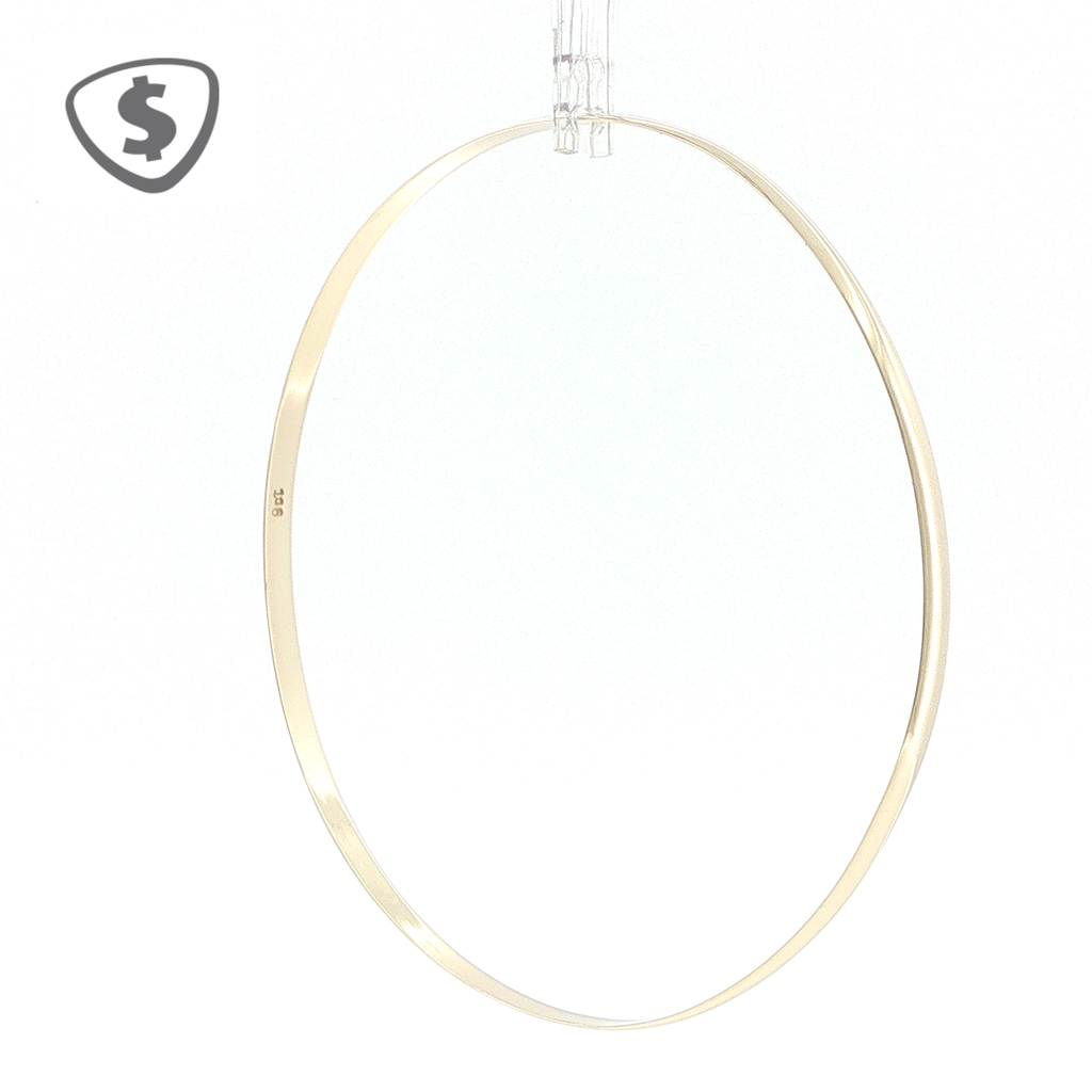 9ct Yellow Gold Classic 3mm Thin Bangle