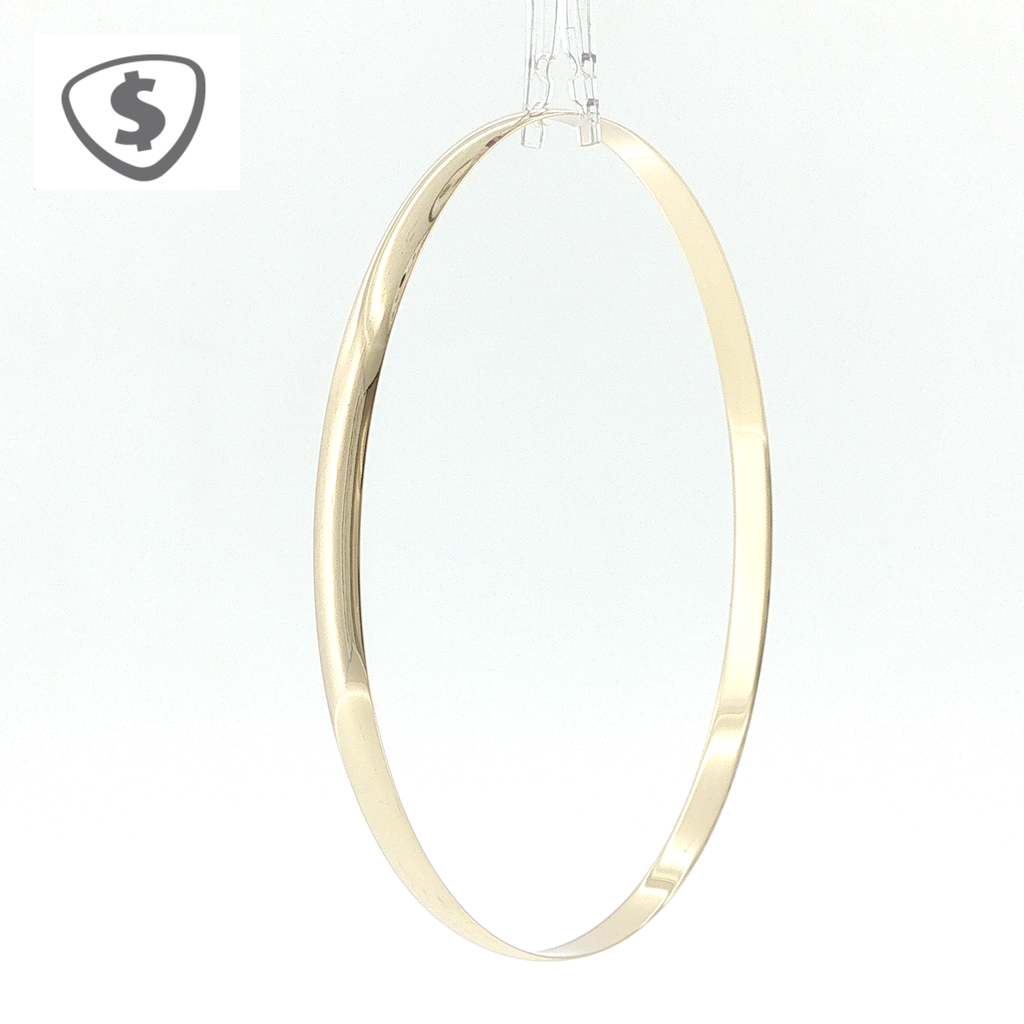 9ct Yellow Gold Polished 4mm Bangle