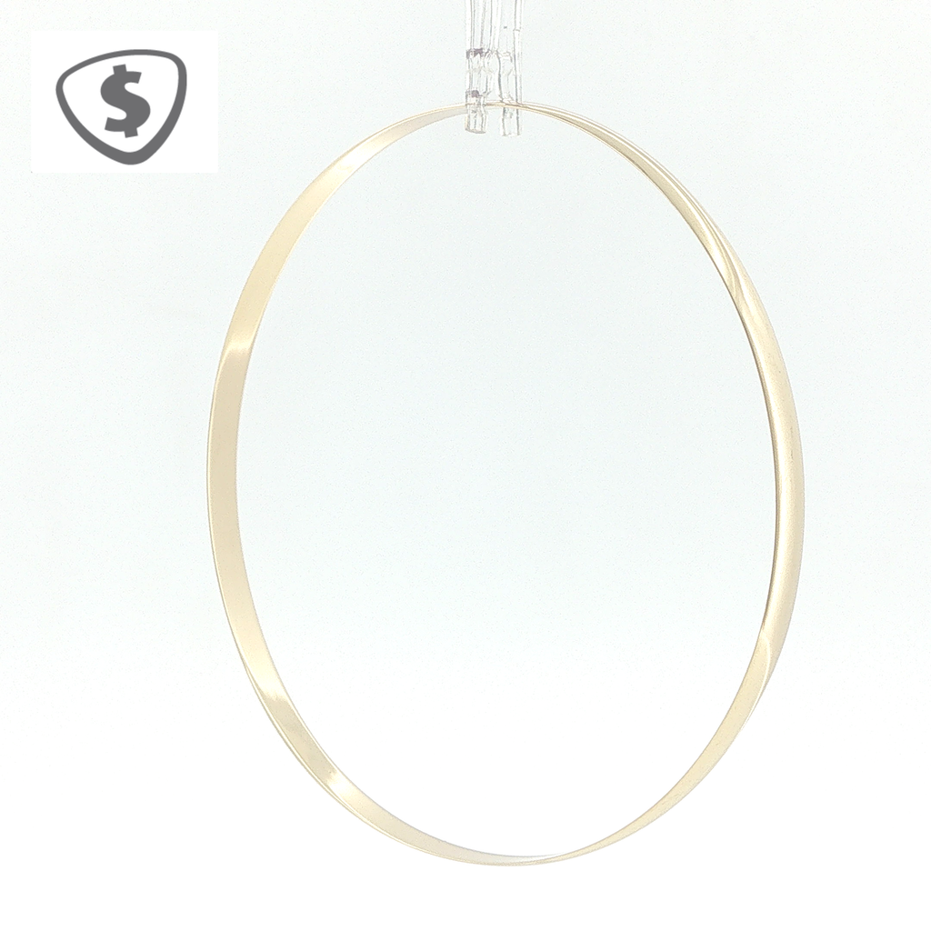 9ct Yellow Gold Polished 4mm Bangle