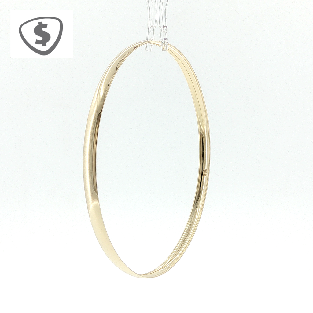 Classic 9ct Yellow Gold Polished 4mm Bangle