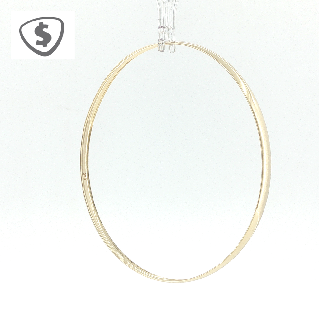 Classic 9ct Yellow Gold Polished 4mm Bangle