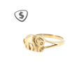 14ct Yellow Gold Elephant Ring