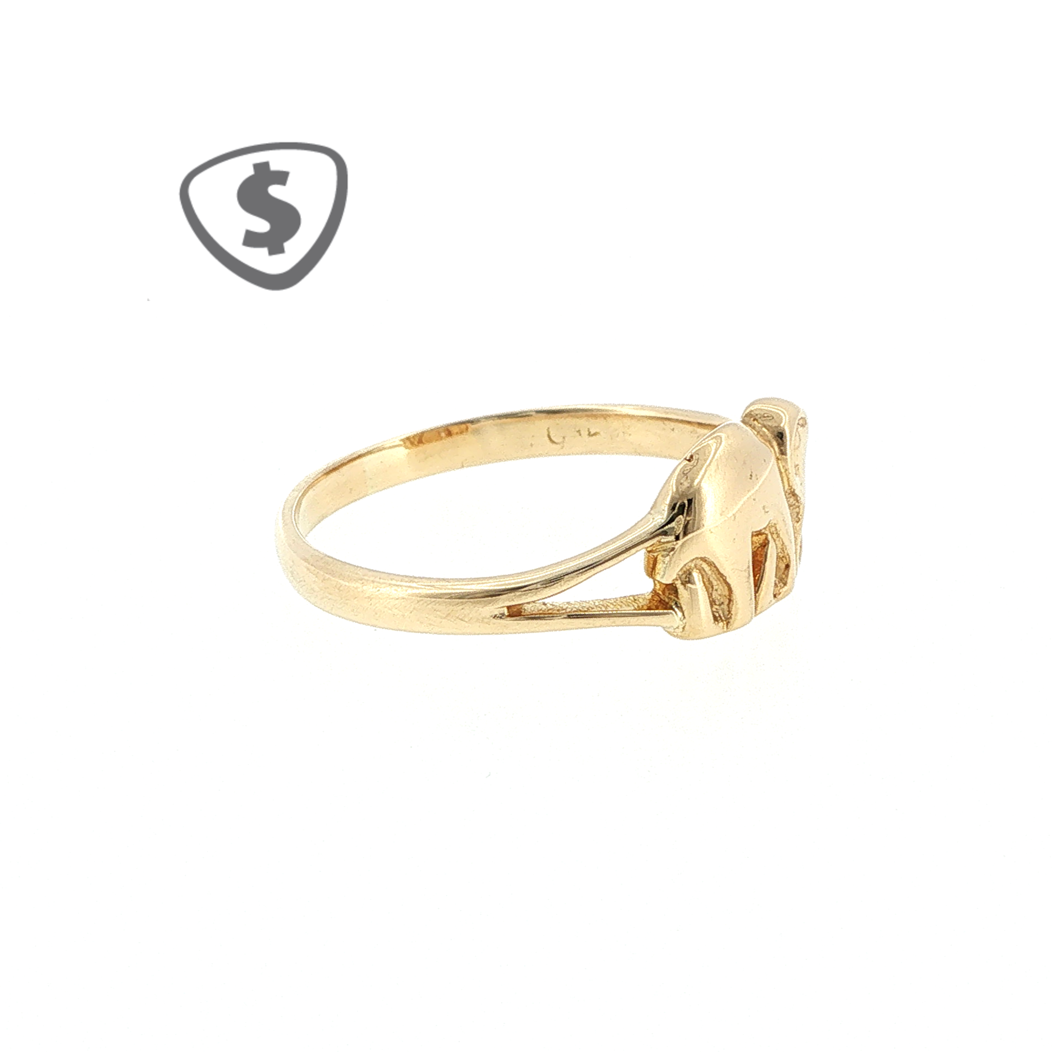 14ct Yellow Gold Elephant Ring