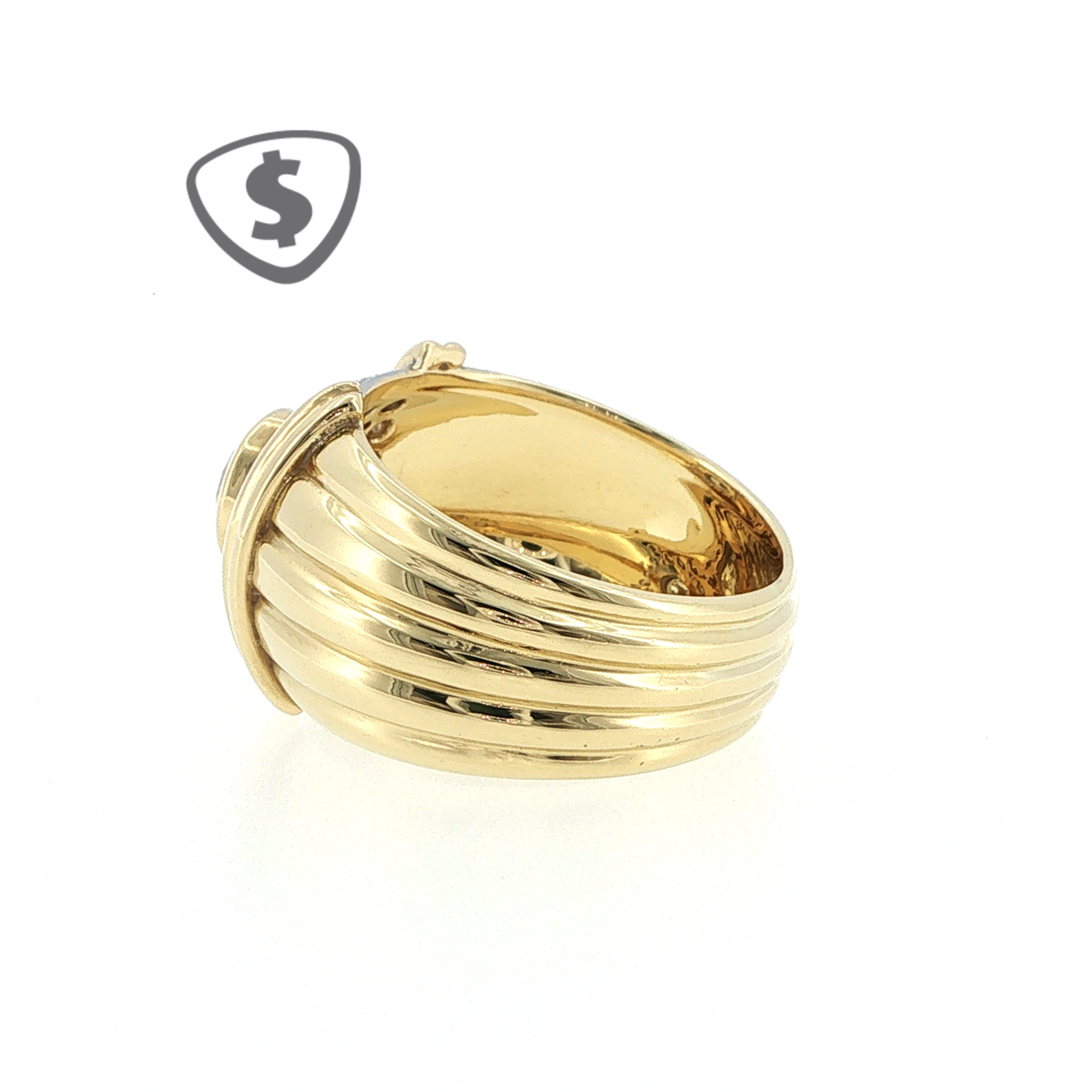18ct Yellow Gold and Diamond Dress Ring