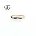 9ct Yellow Gold Eternity Sapphire Ring