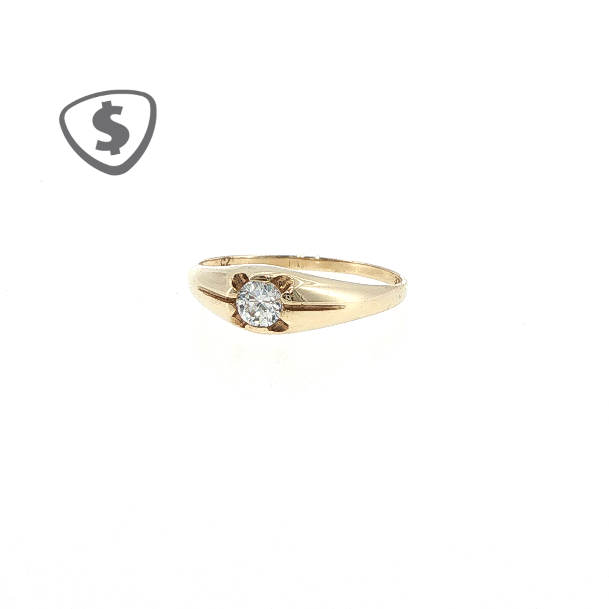 9ct Yellow Gold Solitaire Ring
