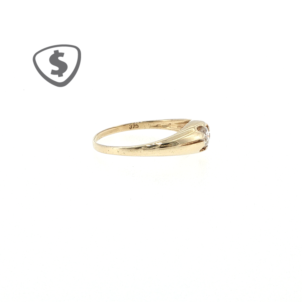 9ct Yellow Gold Solitaire Ring