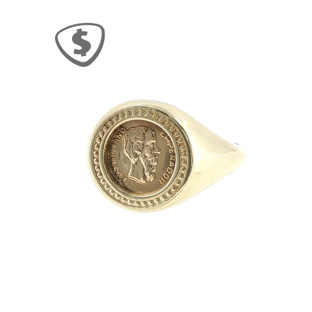 9ct Yellow Gold Coin Ring