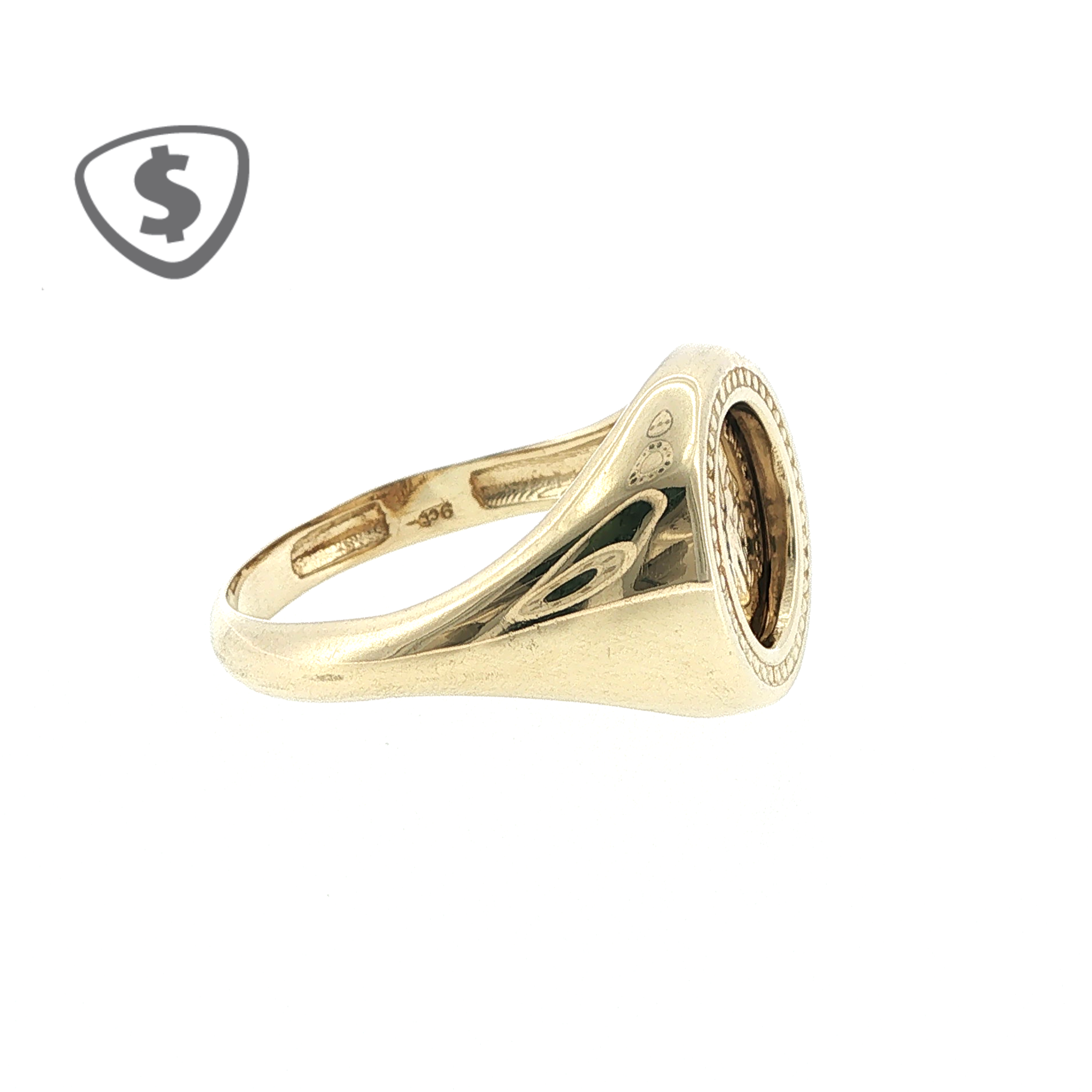 9ct Yellow Gold Coin Ring