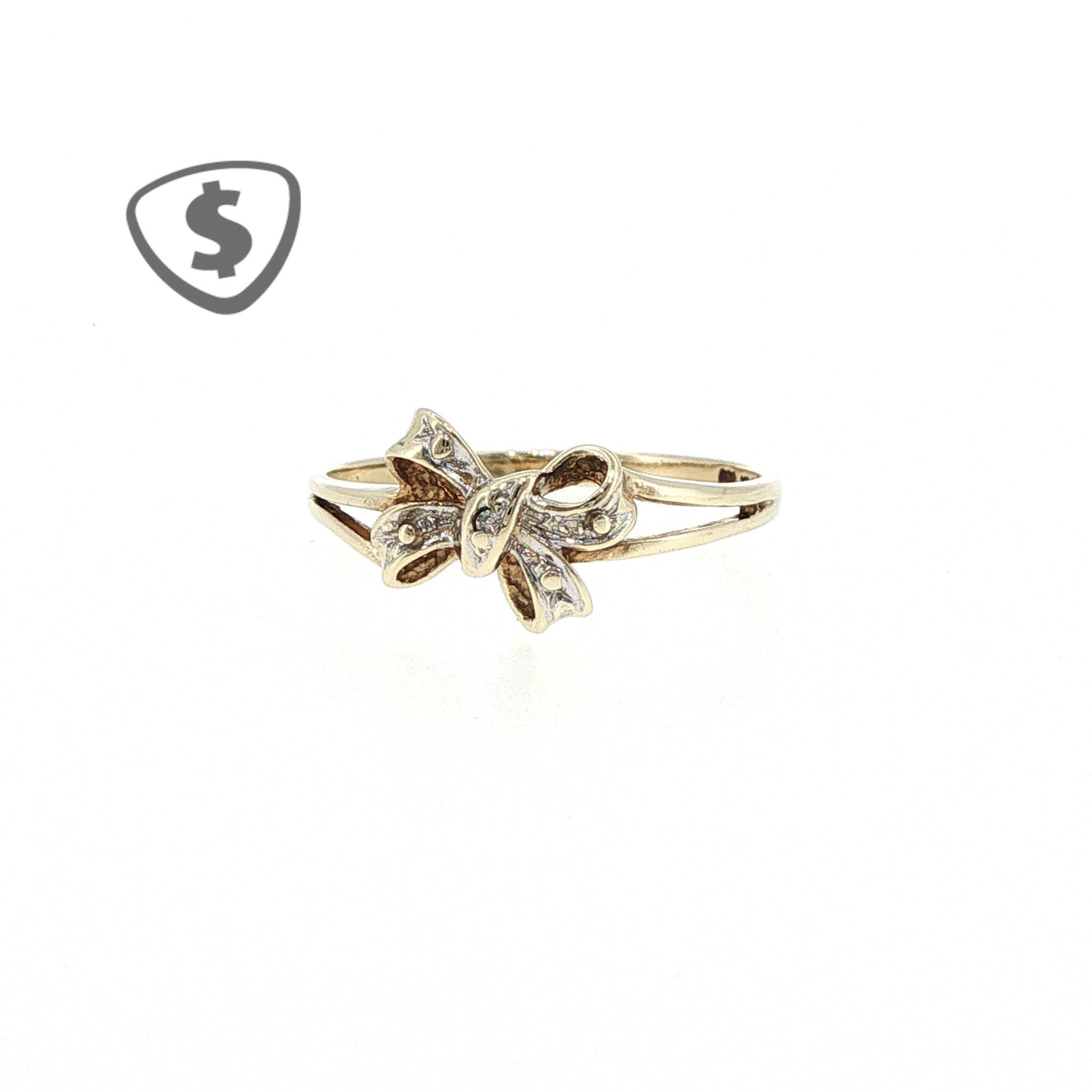 9ct Yellow Gold Bow Ring