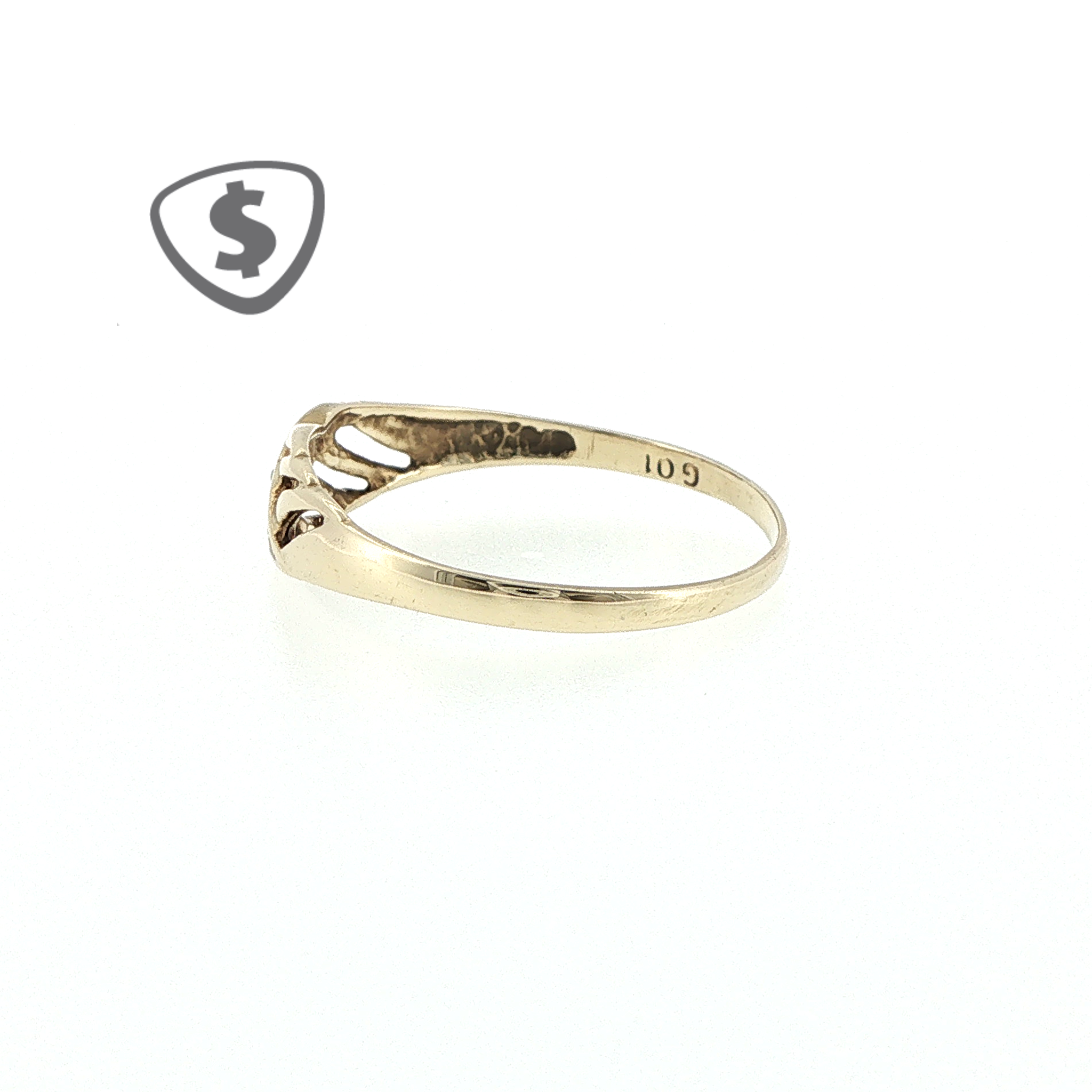 9ct Yellow Gold Crossover Ring