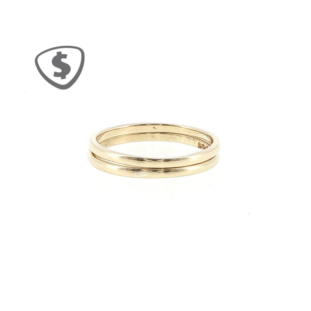 9ct Yellow Gold Ring Band Set