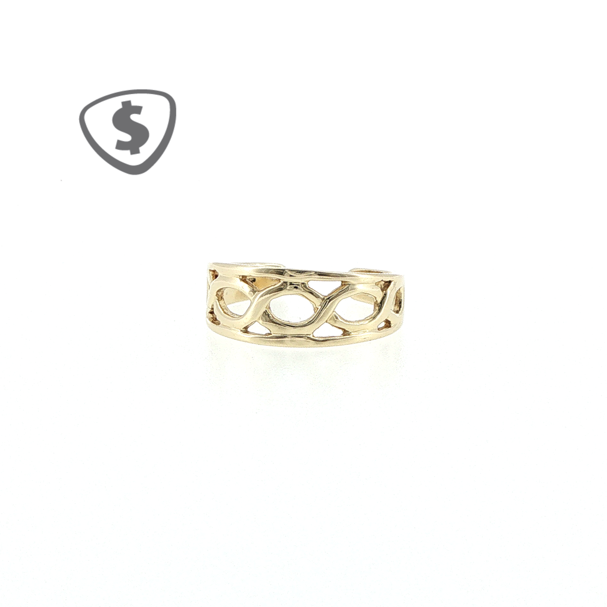 9ct Yellow Gold Adjustable Toe Ring