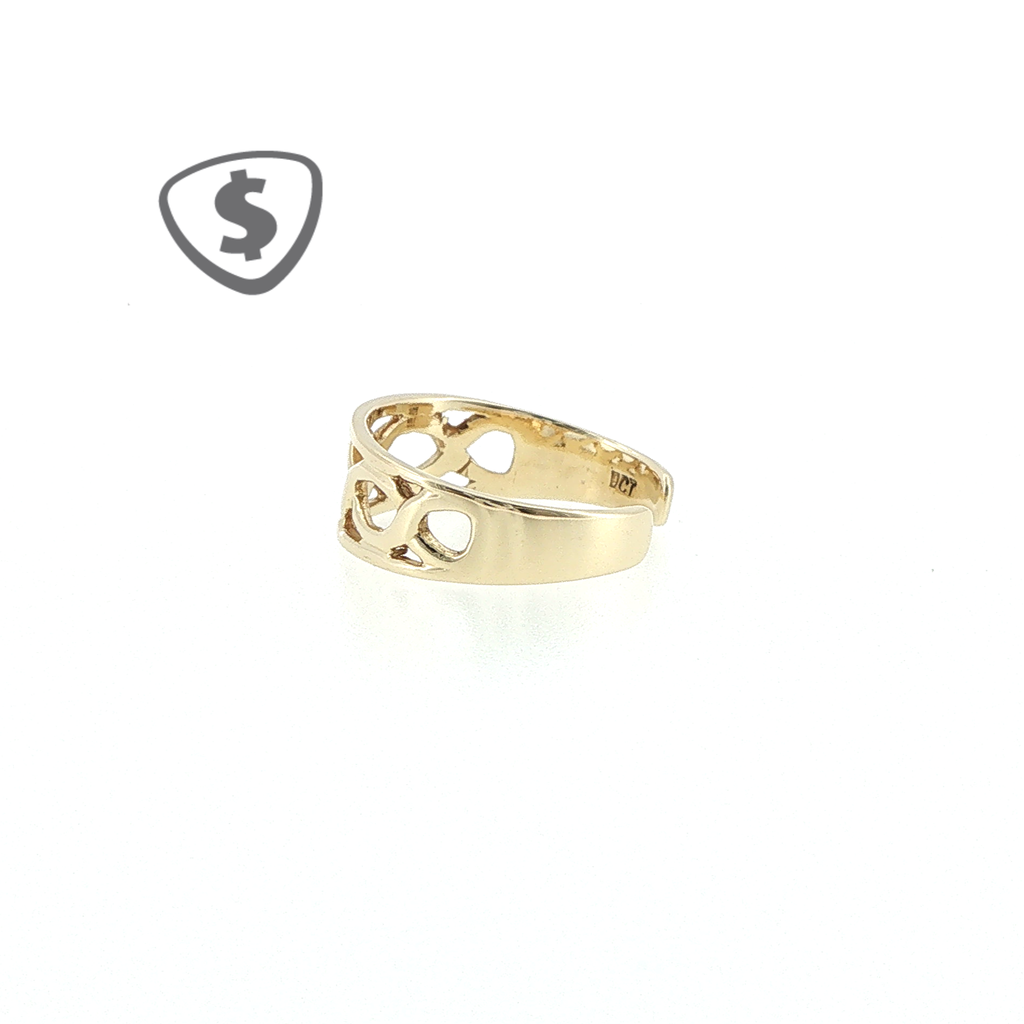 9ct Yellow Gold Adjustable Toe Ring