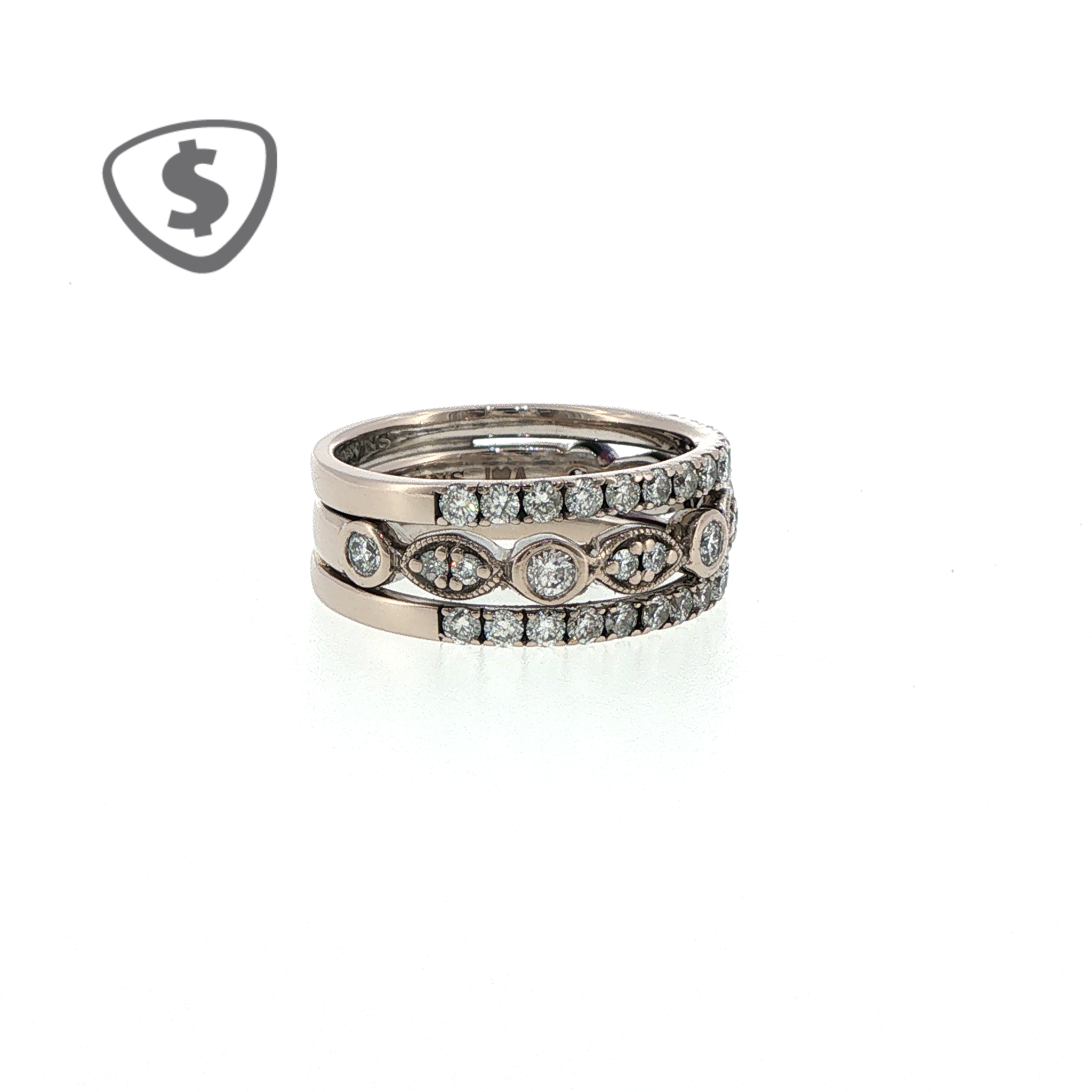 18ct White Gold Diamond Eternity Ring