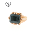 18ct Rose Gold Hematite Ring