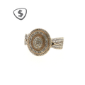 9ct Gold Double Halo Diamond Cluster Engagement Ring