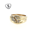 9ct Yellow Gold and Diamond Occasional Ring