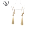 9ct Yellow Gold Polished Teardrop Earrings