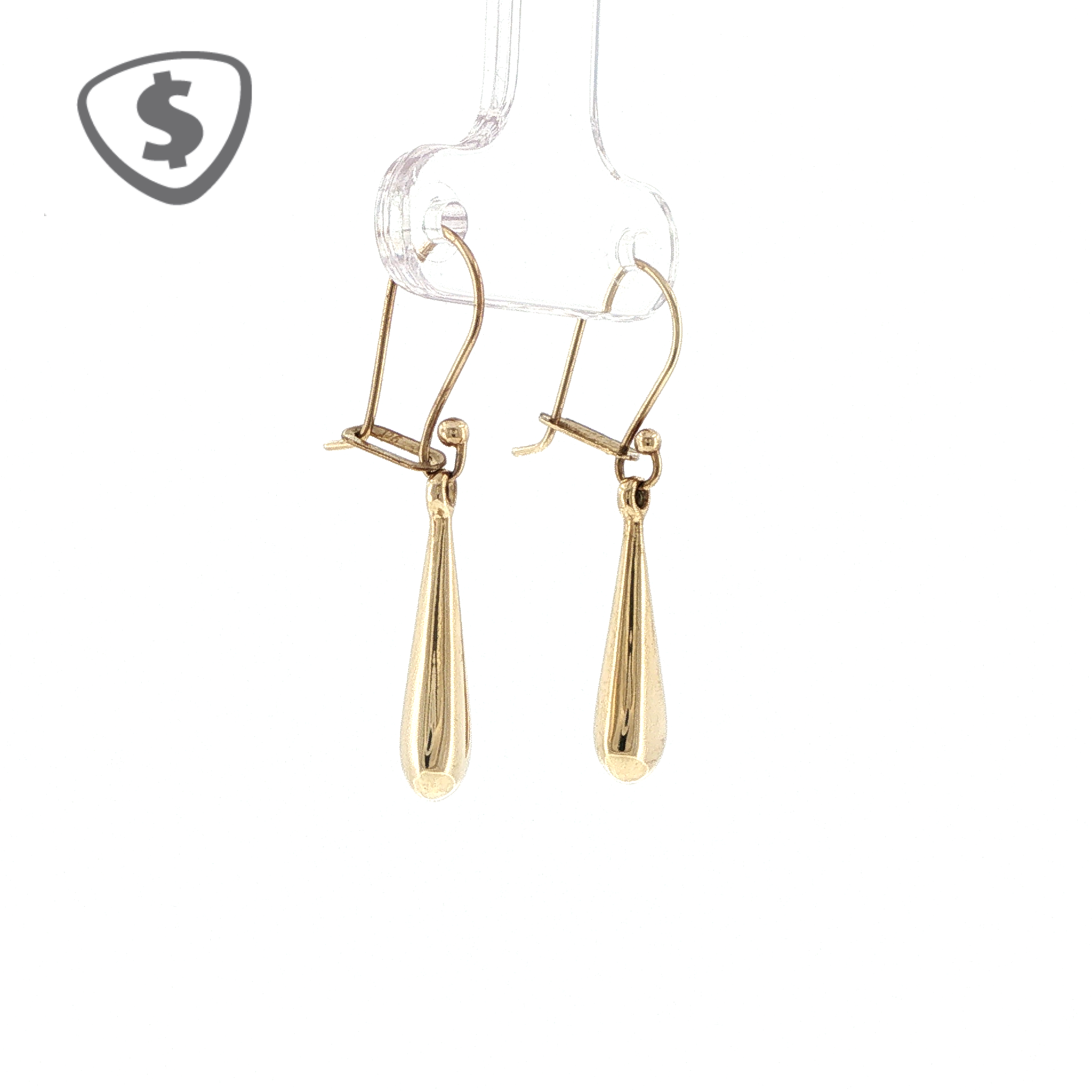 9ct Yellow Gold Polished Teardrop Earrings
