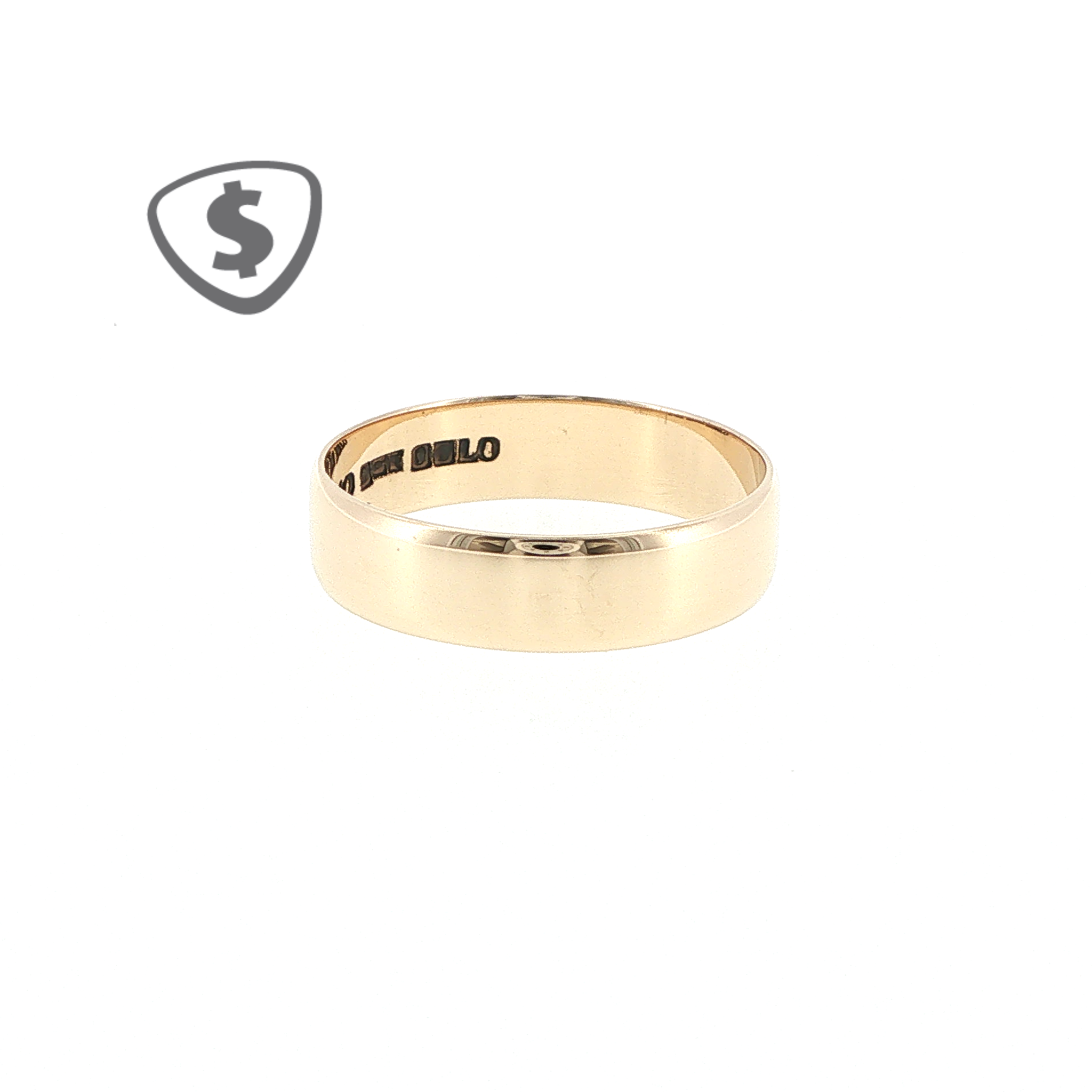 9ct Yellow Gold Plain Band Ring