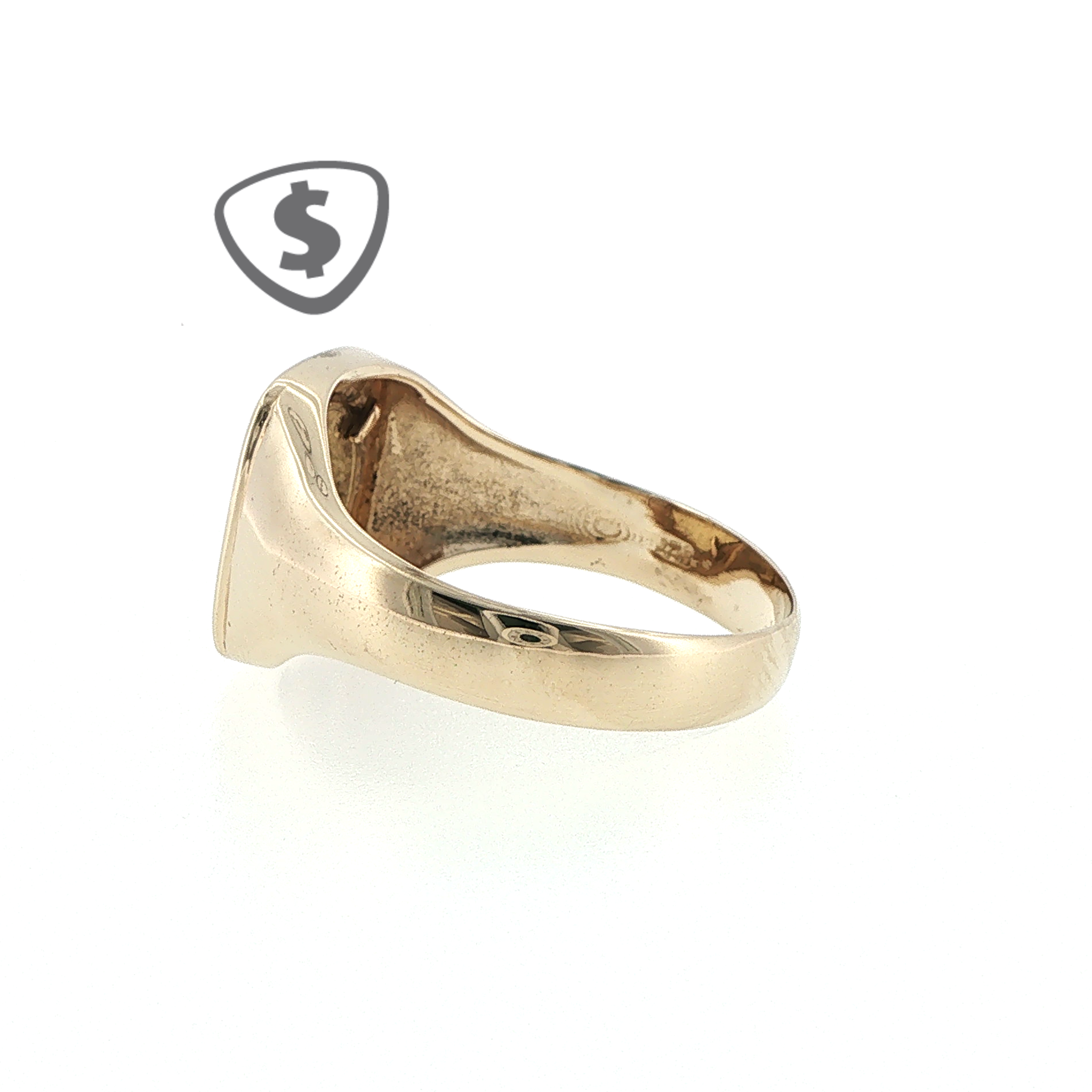 9ct Yellow Gold Signet Coin Ring