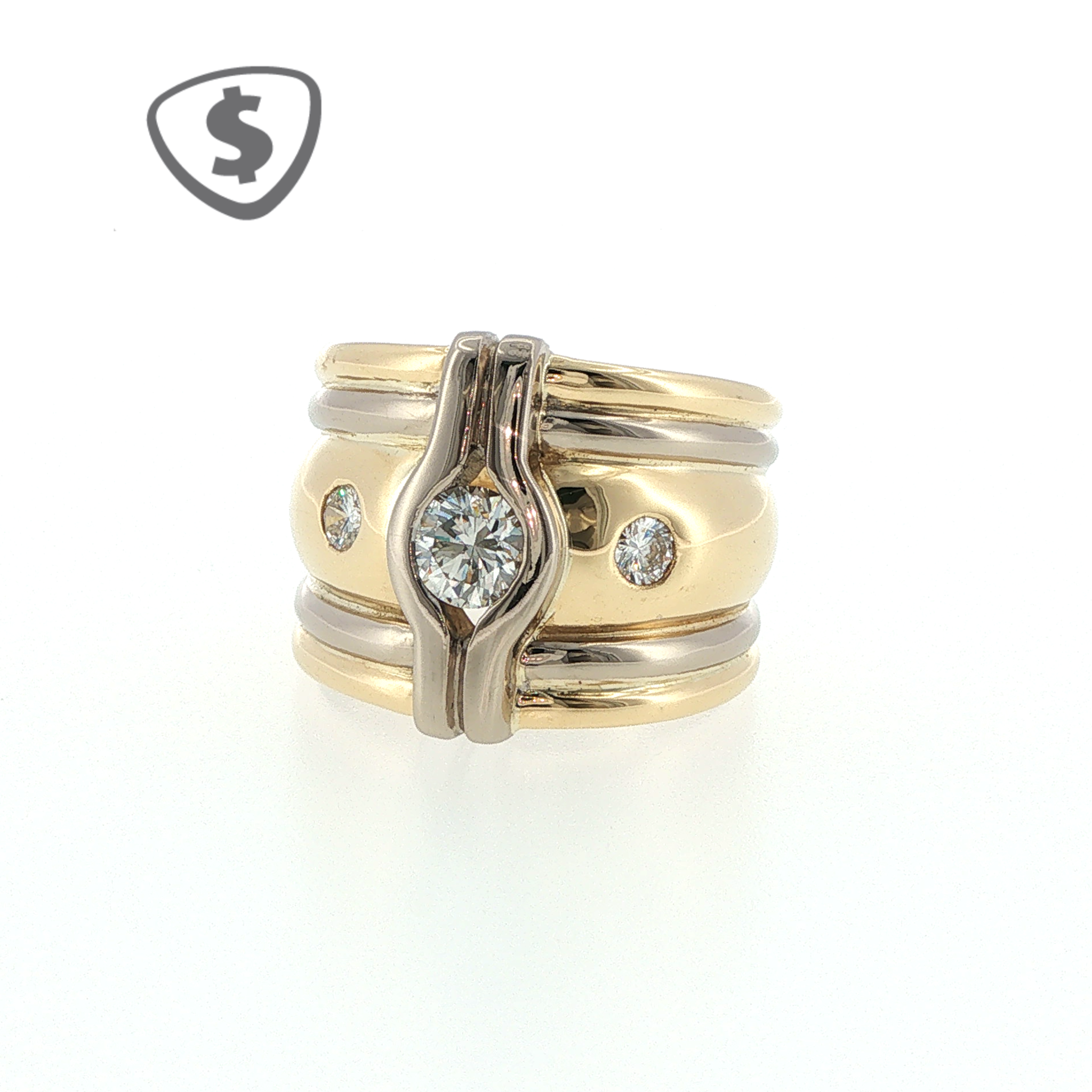 18ct Yellow Gold and Diamond Ring